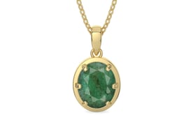 Ashtadhatu Emerald Pendant Fine Quality (P8)