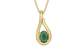 Ashtadhatu Emerald Pendant Fine Quality (P9)