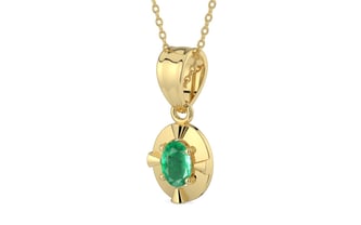 Ashtadhatu Emerald Pendant Limited Quality (P11)