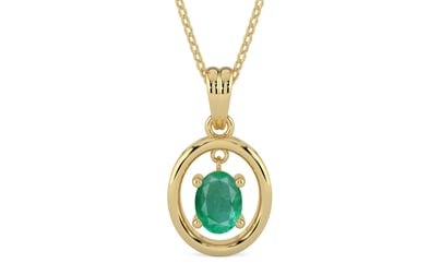 Ashtadhatu Emerald Pendant Limited Quality (P2)