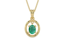 Ashtadhatu Emerald Pendant Limited Quality (P2)