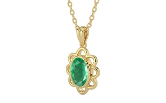 Ashtadhatu Emerald Pendant Limited Quality (P3)