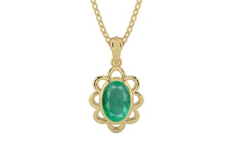Ashtadhatu Emerald Pendant Limited Quality (P3)