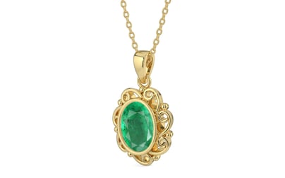Ashtadhatu Emerald Pendant Limited Quality (P5)