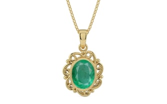 Ashtadhatu Emerald Pendant Limited Quality (P5)