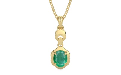 Ashtadhatu Emerald Pendant Limited Quality (P6)