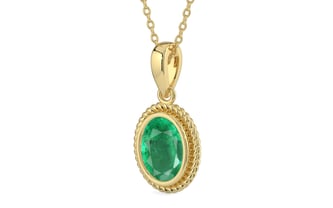 Ashtadhatu Emerald Pendant Limited Quality (P7)