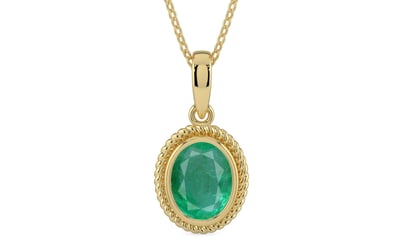 Ashtadhatu Emerald Pendant Limited Quality (P7)