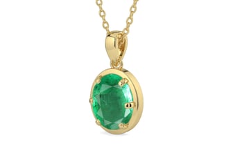 Ashtadhatu Emerald Pendant Limited Quality (P8)