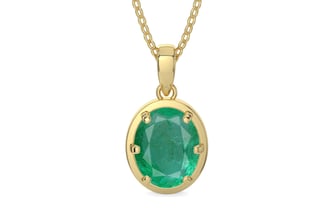 Ashtadhatu Emerald Pendant Limited Quality (P8)