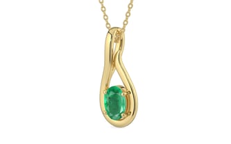 Ashtadhatu Emerald Pendant Limited Quality (P9)