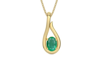 Ashtadhatu Emerald Pendant Limited Quality (P9)