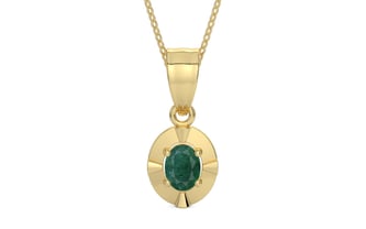Ashtadhatu Emerald Pendant Prime Quality (P11)