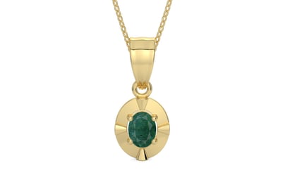 Ashtadhatu Emerald Pendant Prime Quality (P11)