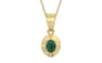 Ashtadhatu Emerald Pendant Prime Quality (P11)