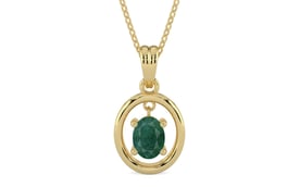 Ashtadhatu Emerald Pendant Prime Quality (P2)