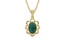 Ashtadhatu Emerald Pendant Prime Quality (P3)