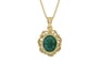 Ashtadhatu Emerald Pendant Prime Quality (P5)