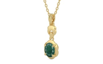 Ashtadhatu Emerald Pendant Prime Quality (P6)