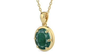 Ashtadhatu Emerald Pendant Prime Quality (P8)