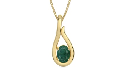 Ashtadhatu Emerald Pendant Prime Quality (P9)