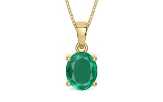 Ashtadhatu Emerald Pendant Rare Quality (P10)