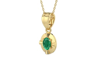Ashtadhatu Emerald Pendant Rare Quality (P11)