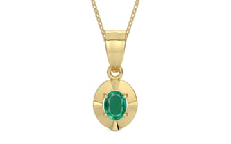 Ashtadhatu Emerald Pendant Rare Quality (P11)
