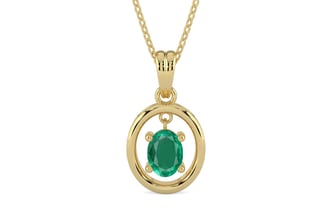 Ashtadhatu Emerald Pendant Rare Quality (P2)