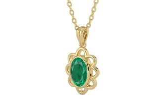 Ashtadhatu Emerald Pendant Rare Quality (P3)