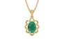 Ashtadhatu Emerald Pendant Rare Quality (P3)