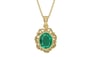 Ashtadhatu Emerald Pendant Rare Quality (P5)