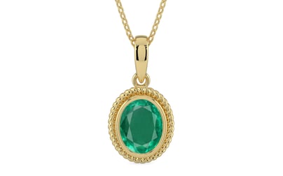 Ashtadhatu Emerald Pendant Rare Quality (P7)