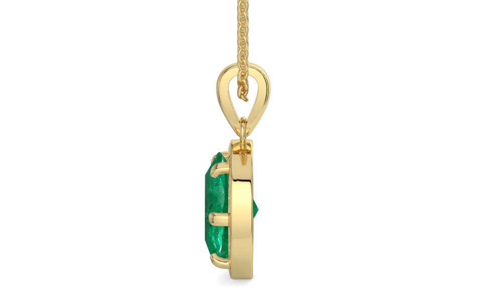Ashtadhatu Emerald Pendant Rare Quality (P8)