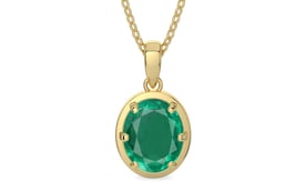 Ashtadhatu Emerald Pendant Rare Quality (P8)