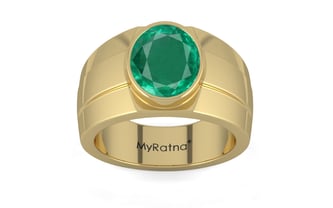 Ashtadhatu Emerald Ring Rare Quality (R1)
