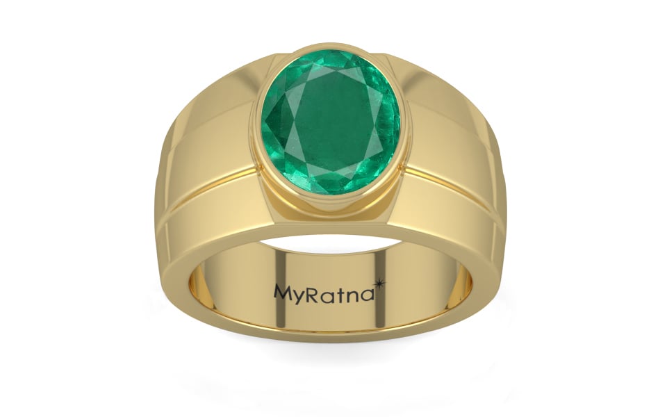 Ashtadhatu Emerald Ring Rare Quality (R1)