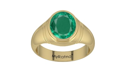 Ashtadhatu Emerald Ring Rare Quality (R7)