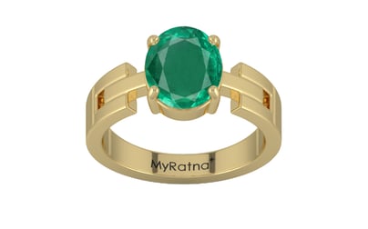 Ashtadhatu Emerald Ring Rare Quality (R8)