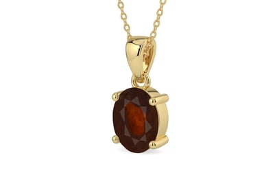 Ashtadhatu Hessonite Garnet Pendant Fine Quality (P10)
