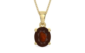 Ashtadhatu Hessonite Garnet Pendant Fine Quality (P10)