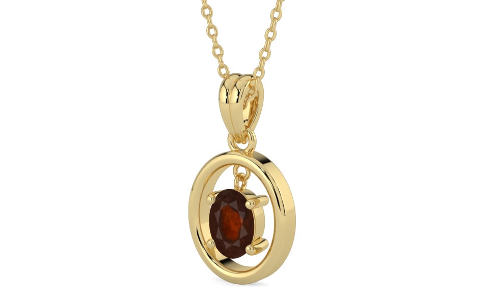 Ashtadhatu Hessonite Garnet Pendant Fine Quality (P2)