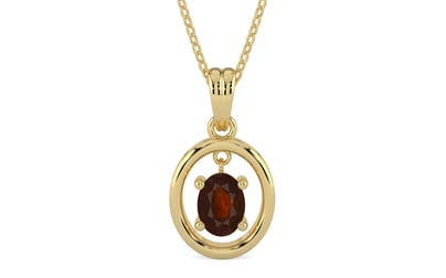 Ashtadhatu Hessonite Garnet Pendant Fine Quality (P2)