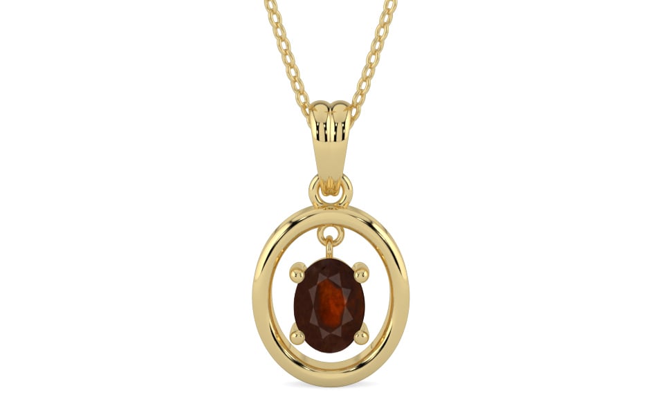 Ashtadhatu Hessonite Garnet Pendant Fine Quality (P2)