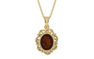 Ashtadhatu Hessonite Garnet Pendant Fine Quality (P5)