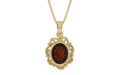 Ashtadhatu Hessonite Garnet Pendant Fine Quality (P5)