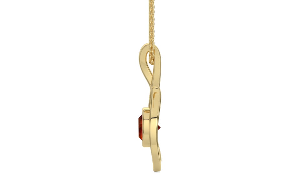 Ashtadhatu Hessonite Garnet Pendant Limited Quality (P1)