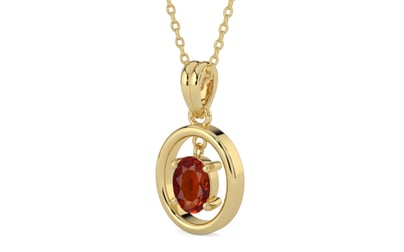 Ashtadhatu Hessonite Garnet Pendant Limited Quality (P2)
