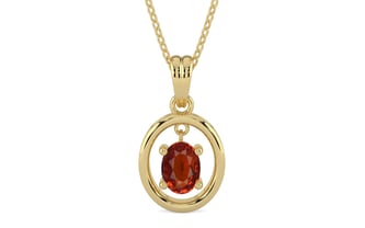 Ashtadhatu Hessonite Garnet Pendant Limited Quality (P2)