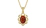 Ashtadhatu Hessonite Garnet Pendant Limited Quality (P3)